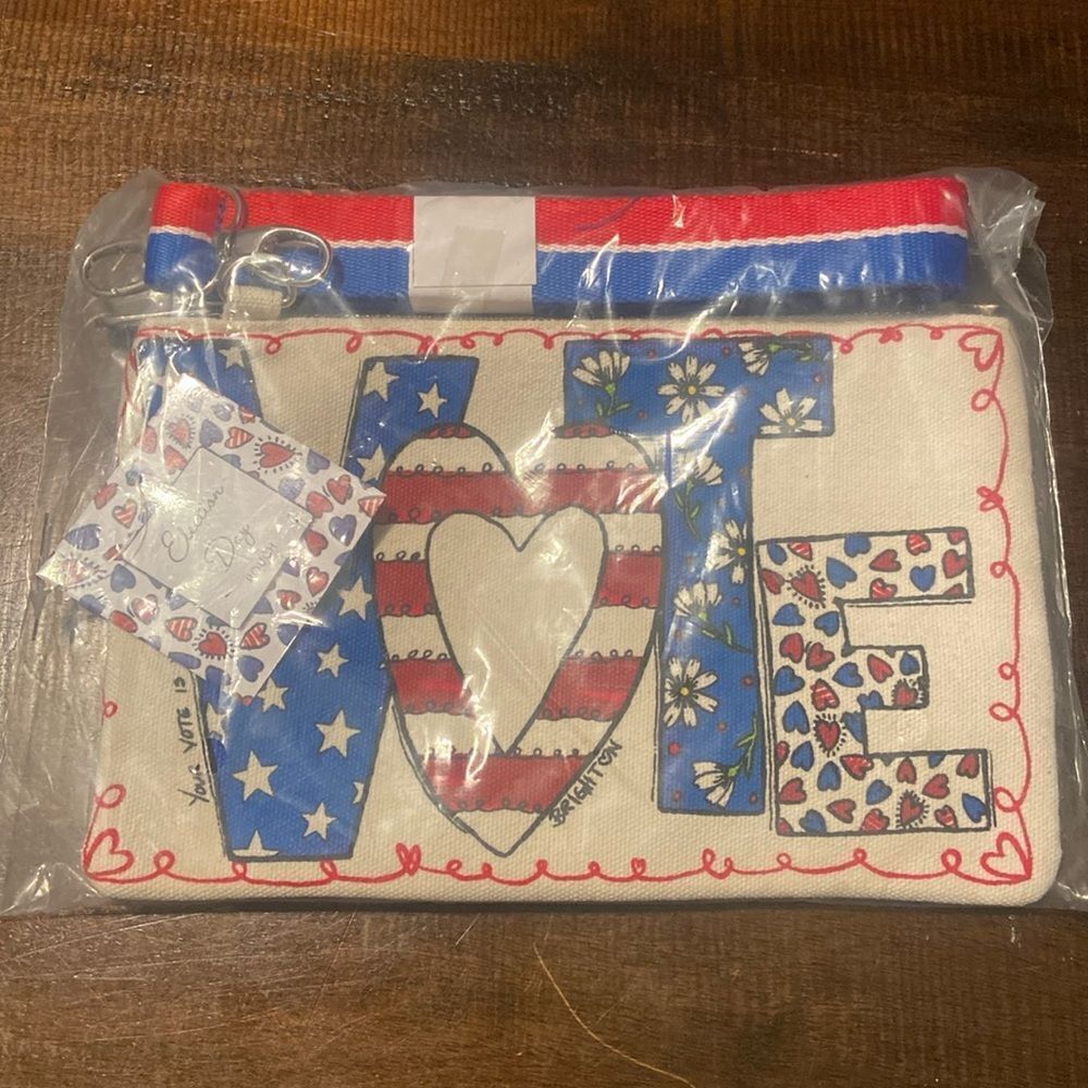 Brighton 2024 Vote Crossbody Bag American NWT